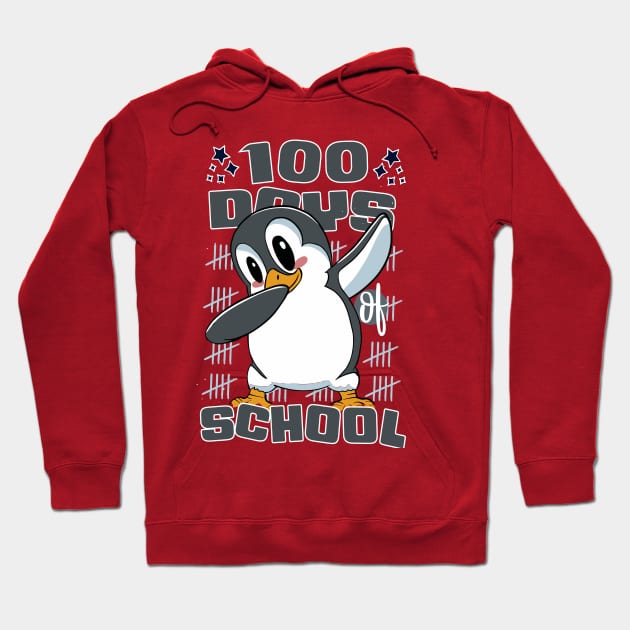 100 Days of school featuring a Dabbing Penguin #1 Hoodie by XYDstore